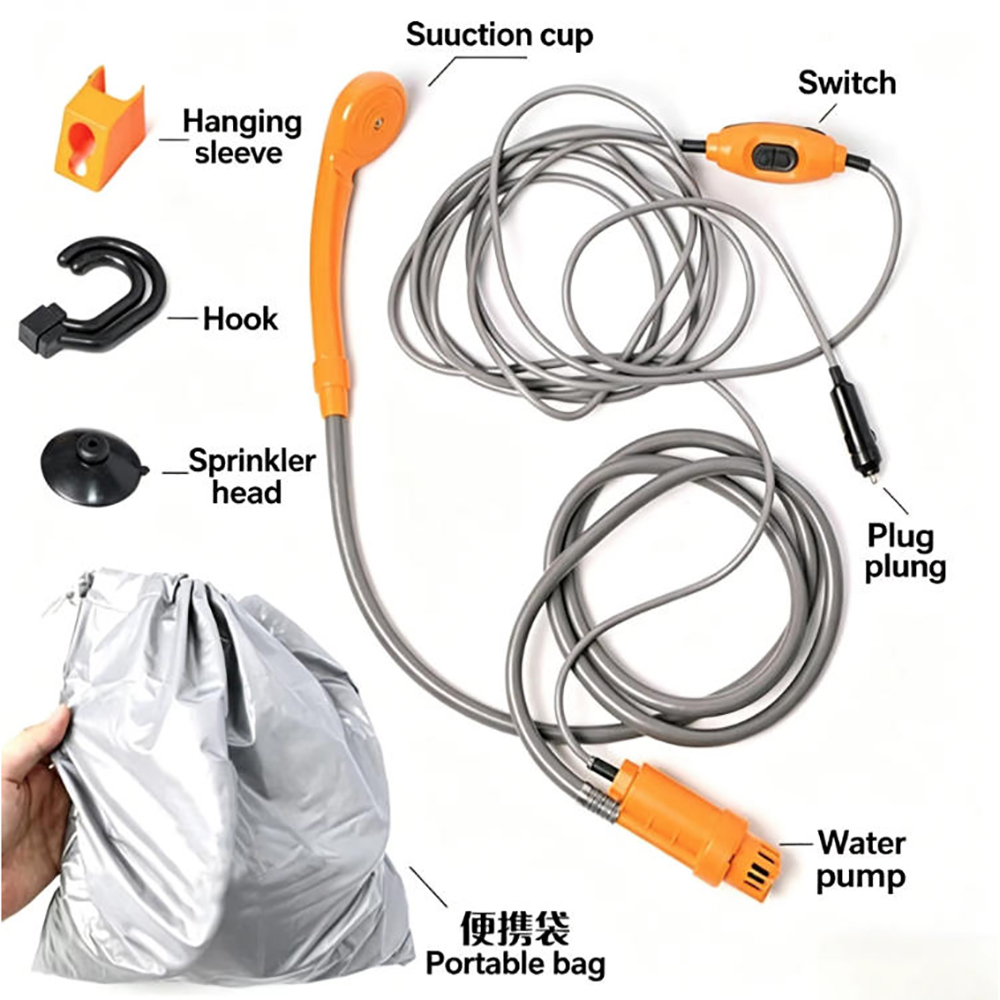 Portable 12V 24V Car Shower Ou - đánh giá và giá Outdoor Power Wash