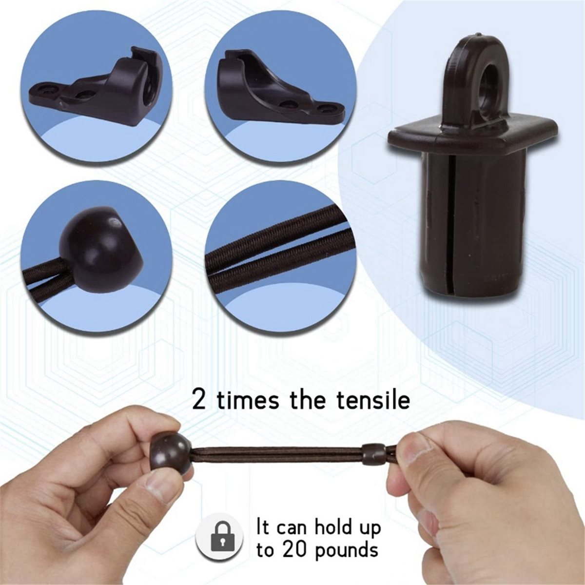 Sun Shading Bungee Kit & End C - đánh giá và giá Outdoor Power Blinds