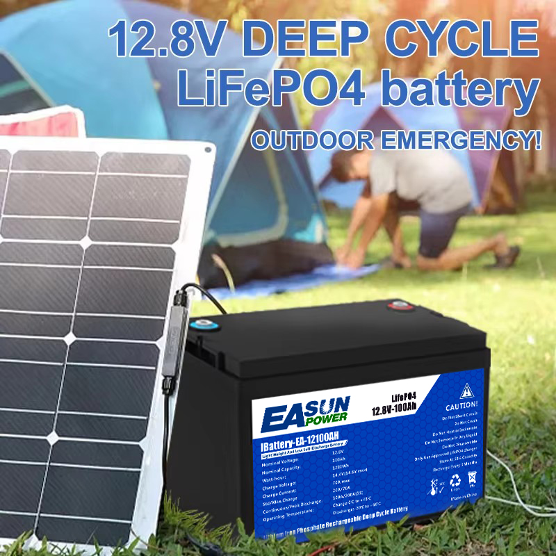 EASUN POWER 12V 100Ah LiFePO4  - đánh giá và giá Outdoor Power Inverter
