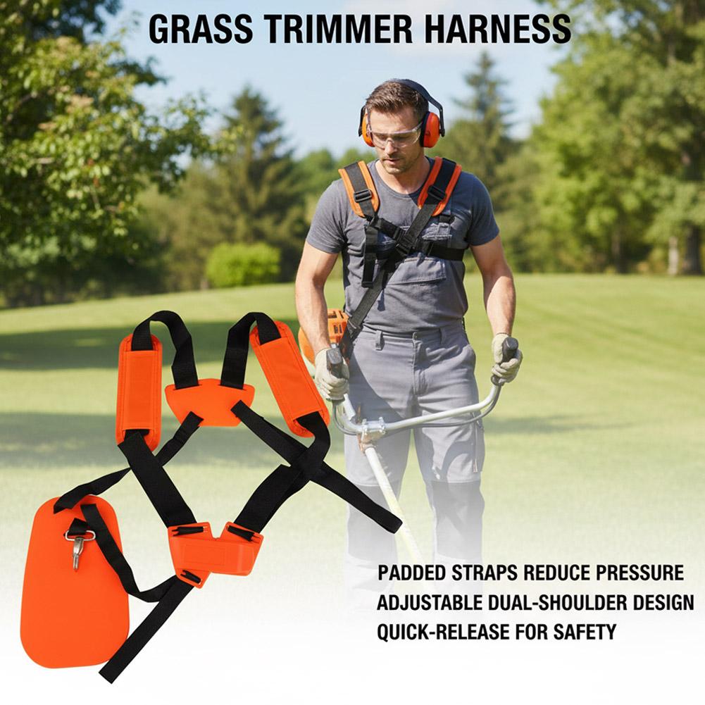 Double Shoulder Strap Lawn Mow - đánh giá và giá Brush Cutter Strap