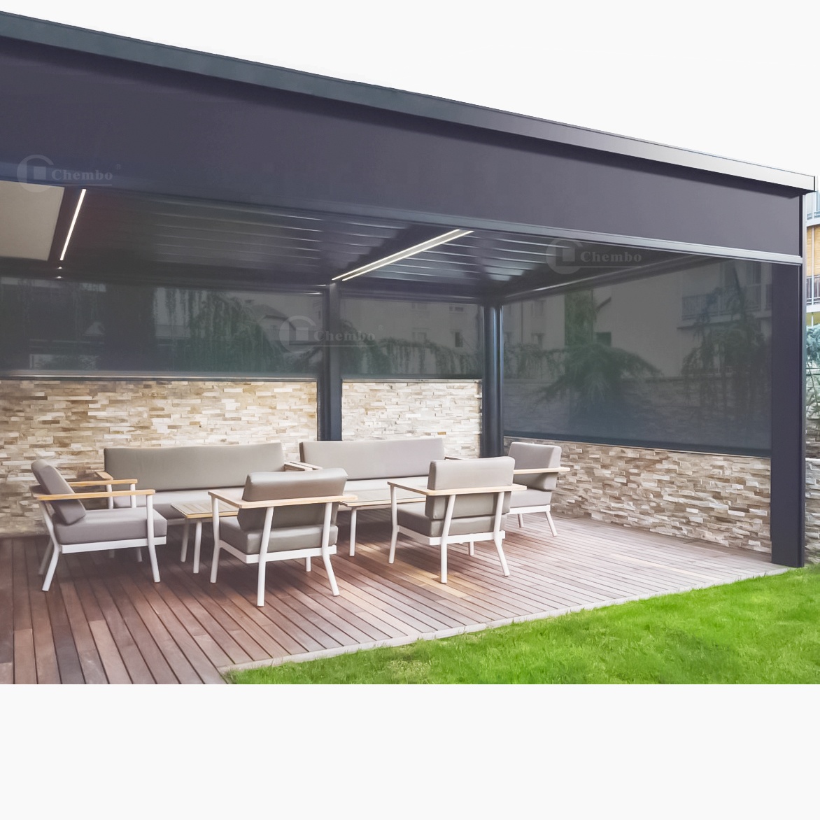 Intelligent Control Waterproof - đánh giá và giá Outdoor Power Blinds