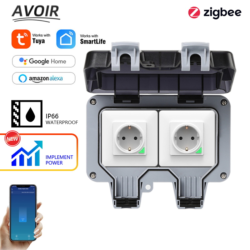 Avoir Tuya Zigbee Điện Ổ Cắm I - đánh giá và giá Outdoor Power Rack
