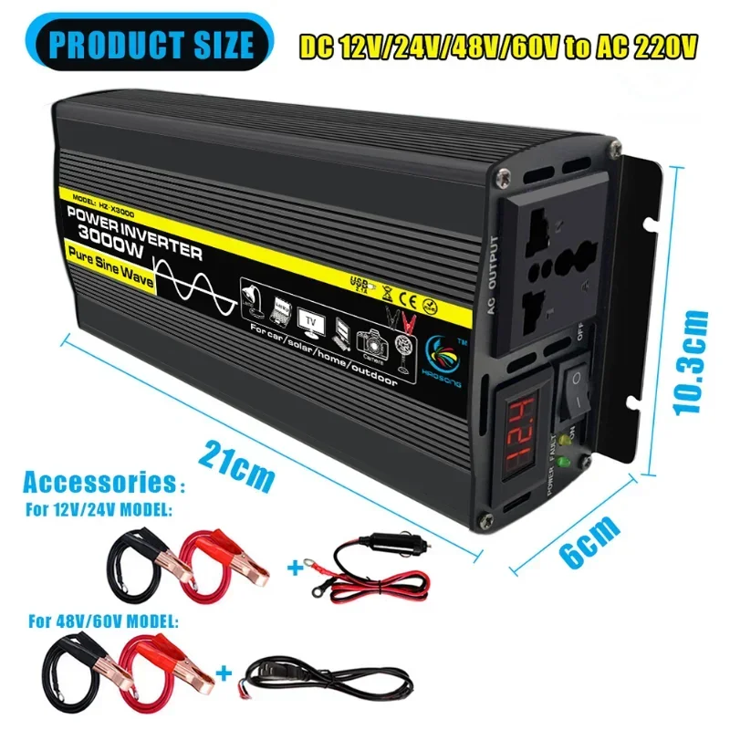 New Pure Sine Wave Power Inver - đánh giá và giá Outdoor Power Inverter